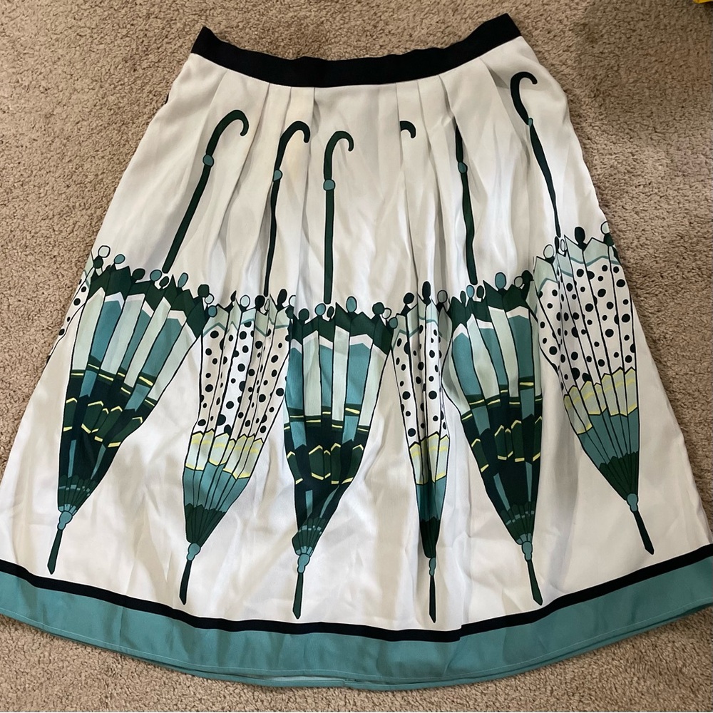 Eva Mendes Umbrella Midi Skirt